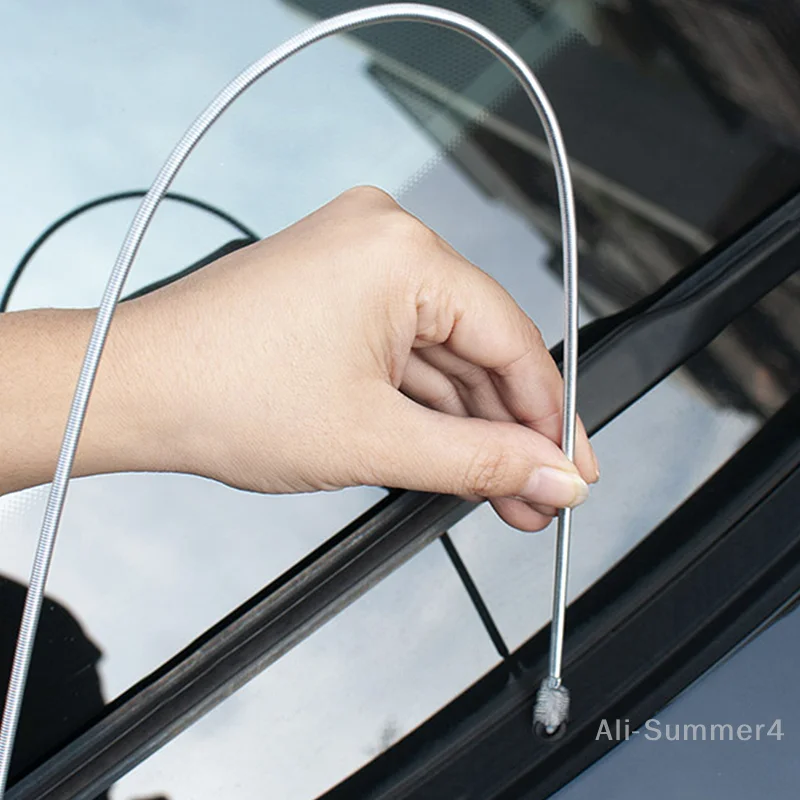 Car Styling Sunroof Door Windshield Cleaning Brush Drain Hole Is Blocked Auto Sunroof Drain Pipe Clean Brush Cleaning Tools