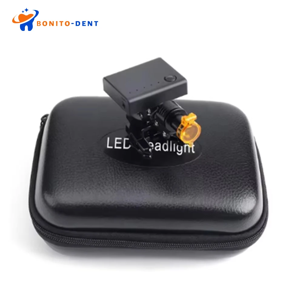 5W LED Headlight Wireless Portable Headlamp with Optical Filter for Dental Loupes Lab Medical Magnifier Magnification Binocular