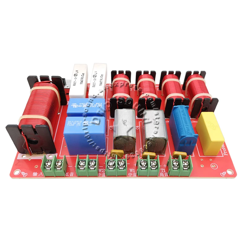2pcs 300W 3 Way 4 Unit Dual Midrange Hi-Fi KTV Stage Car Home Audio Amplifier Speaker Frequency Divider Crossover Filters