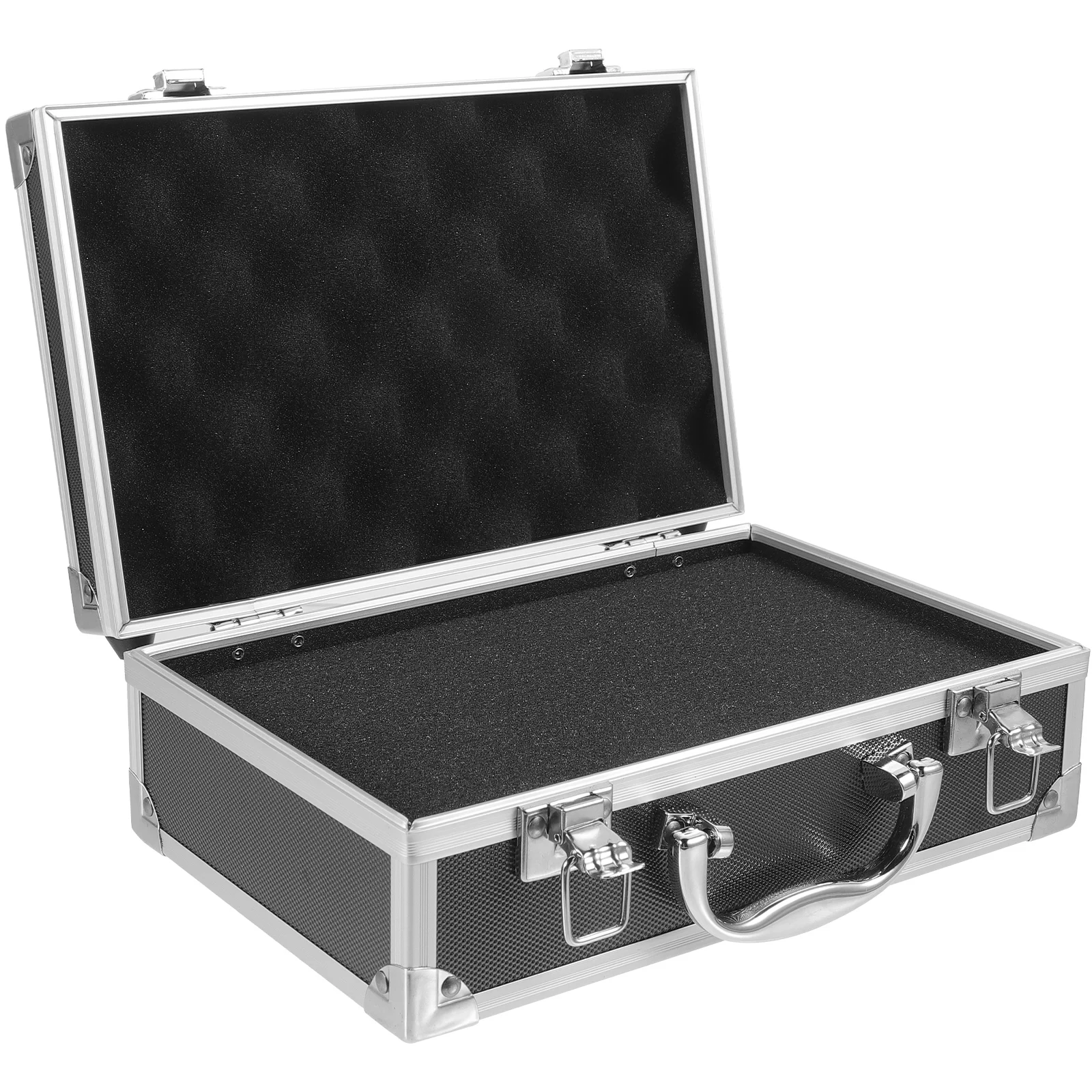Safe Portable Aluminum Alloy Tool Box Toolboxes Suitcases Storage 257X165CM Tools Handle Carrying Containers