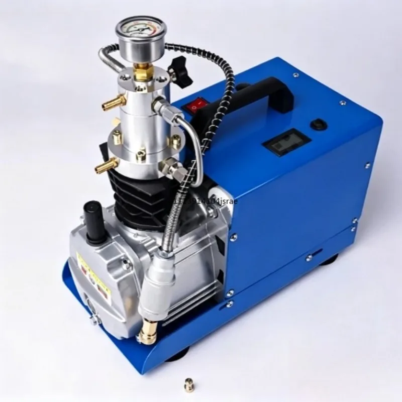 Water‑Cooled High Pressure Air Compressor 30‑40MPa Single Cylinder Electric Air Pump 4500PSI PCP Inflato