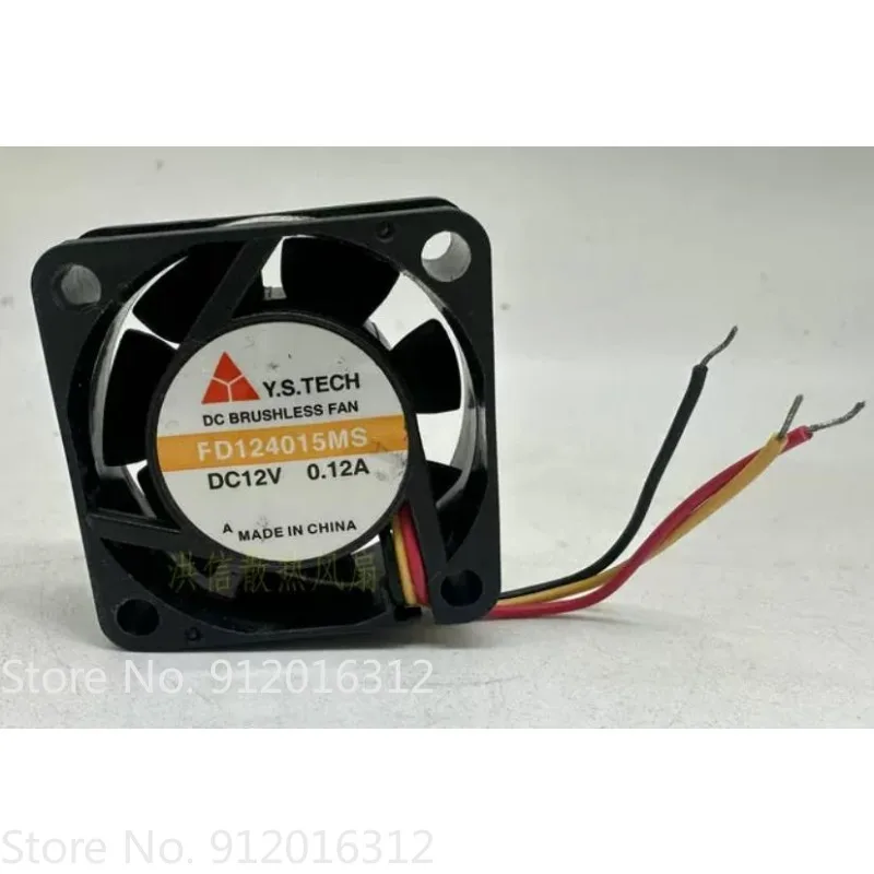 New Cooler Fan Y.S.TECH FD124015MS DC12V 0.12A 40*40*15MM
