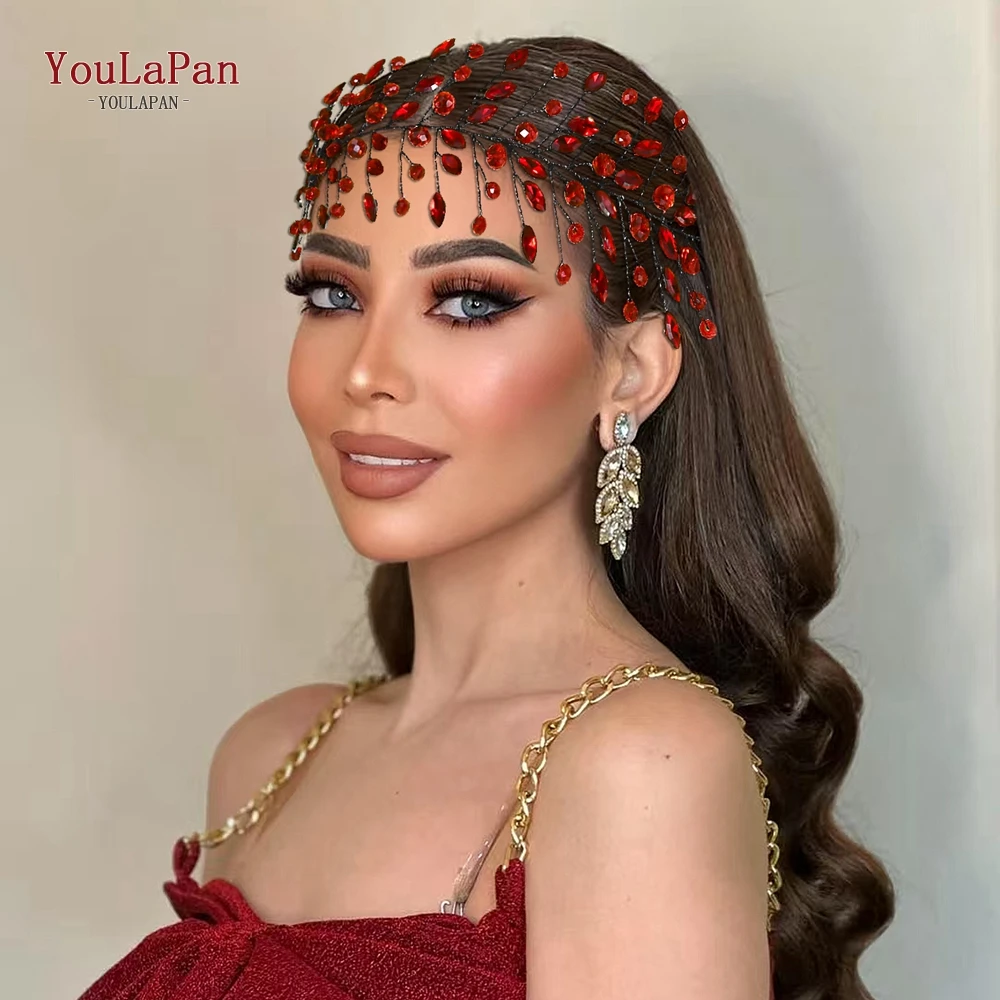 

YouLaPan Rhinestone Crystal Headband Wedding Handmade Headress Bridal Jewelry Hair Accessories Banquet Party Headpiece HP799