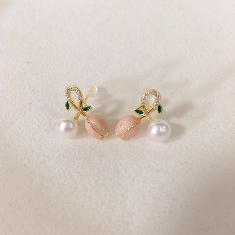 ZHBORUINI 2024 Nieuwe 100% Echte Natuurlijke Zoetwater Parel Oorbellen Vlinder Stud Oorbellen Voor Vrouwen Sieraden Gift Groothandel