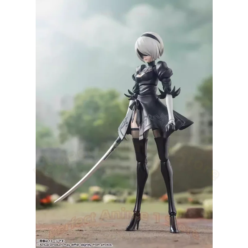 Auf Lager Bandai SHF NieR Automata Yurha 2B Miss TV Animation.ver Actionfiguren-Modellsammlung