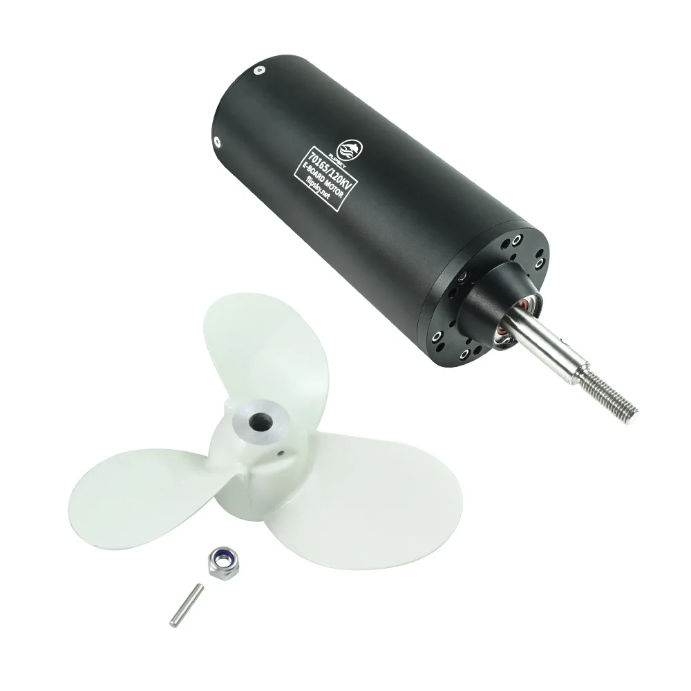 Motor sin escobillas sin sensor Flipsky Motor totalmente impermeable 70165 120kv |   8800w para surf barco propulsor submarino | hidro | efoil