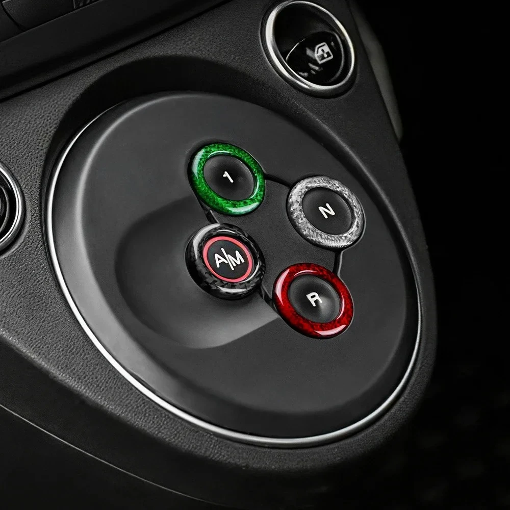 

Real Hard Carbon Fiber Sticker For Abarth 595 695 2012-2015 2016 2017 2018 2019 2020 2021 2022 2023 Automatic Gear Shift Button