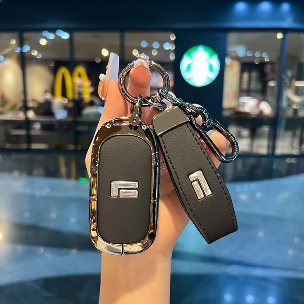 

Zinc Alloy Key Cover Case Holder Fit For Baic Jishi Rox 01 Polestone 01 2023 2024 2025 Car Keychain Accessories