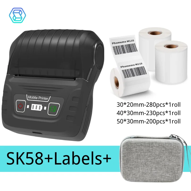 

SINMARK Mini Label Thermal Portable Printer For Mobile Adhesive Printer Sticker Wireless Bluetooth Tag Price Label Maker