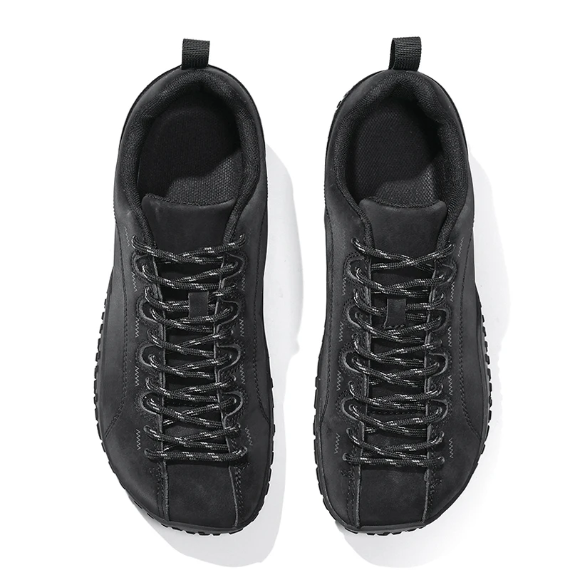 

2025 Unisex Wide Barefoot Shoes Women Men Zero Drop Minimalist Sneakers Artificial Leather Outdoor Casual Walking Tourism Shoes