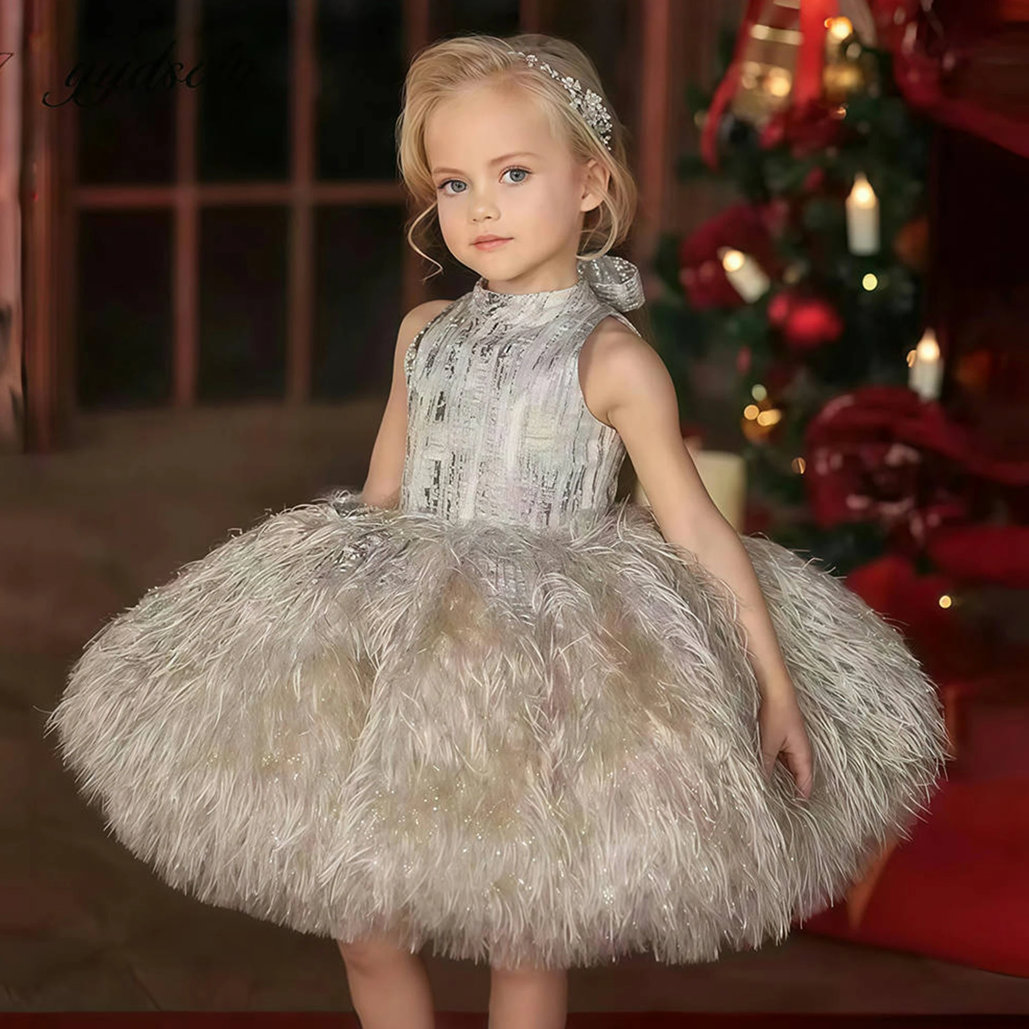 Girls' Birthday Party Princess Dress, Children's Important Holiday Piano Performance Costume, Flower Girl Wedding Dress, Dress