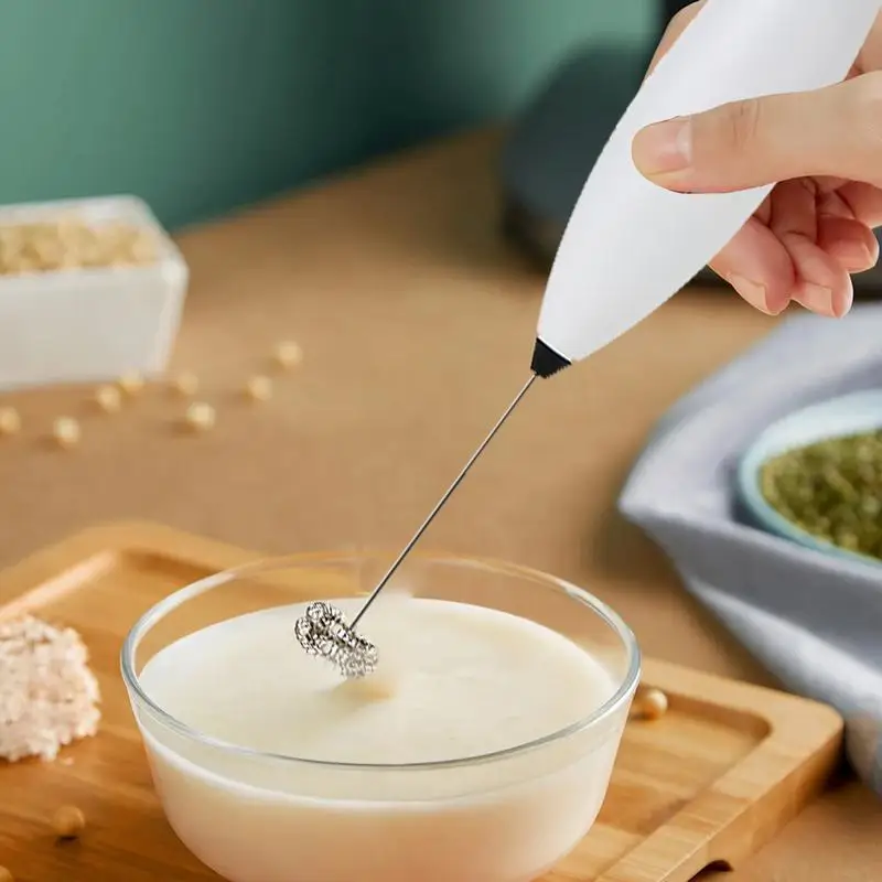Milk Frother Handheld Foam Maker Handheld Powerful Egg Whisk Drink Mixer For Coffee Cappuccino Latte Matcha Hot Chocolate