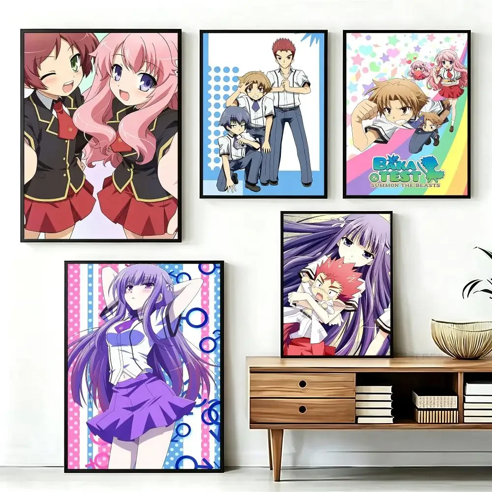 anime Baka and Test Summon the Beasts Poster HD Printing Fresh and Nordic Home Decor Wall Art for the Living Rooms Hallways Gift