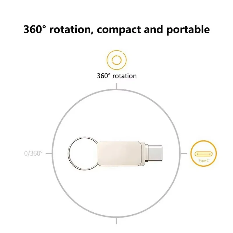 VIVO 2 تيرا بايت USB 3.0 محركات أقراص فلاش عالية السرعة معدنية بندريف 1 تيرا بايت 512 جيجابايت 256 جيجابايت محركات القلم USB ذاكرة عصا لسيارة الهاتف الكمبيوتر PS5 #6