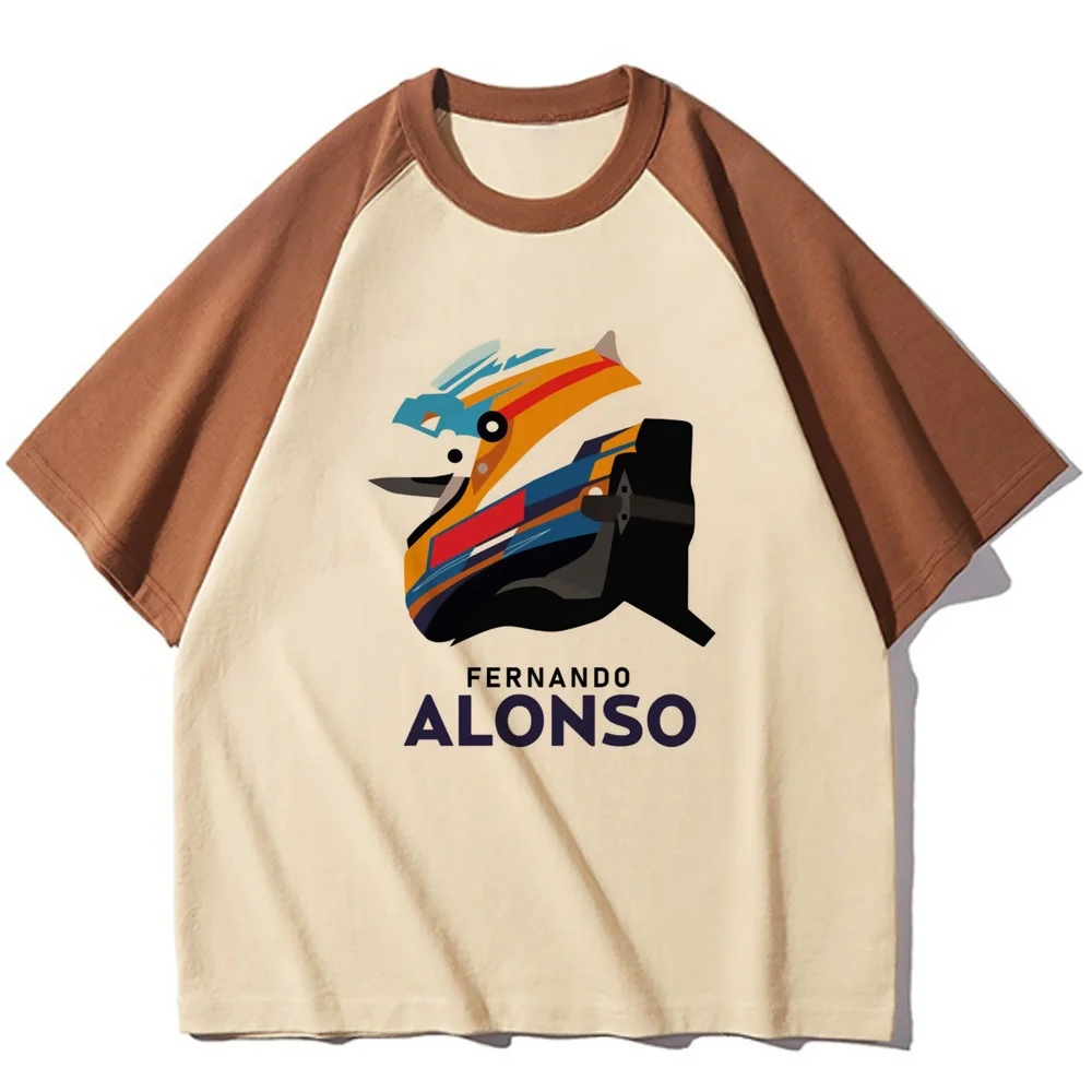 Fernando Alonso top women graphic Y2K anime Tee female 2000s designer clothes