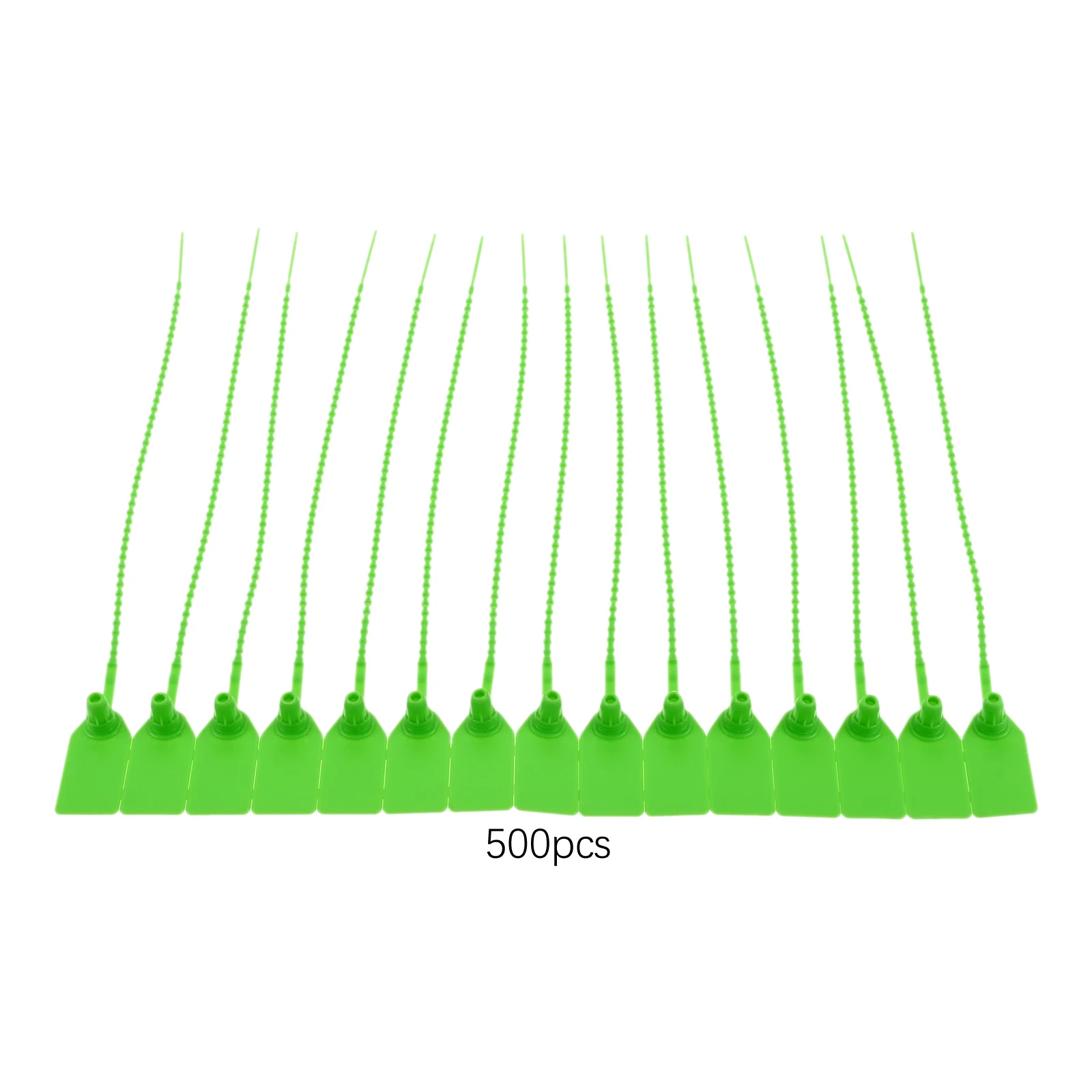 500Pcs 250mm Plastic Tamper Seals Zip Ties for Fire Extinguishers Blank Security Tags Disposable Self-Locking Signage Blue/green