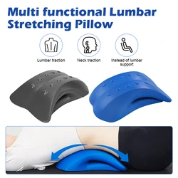 Memory Foam Back Traction Lumbar Support for Office Cramping Lower Back Pain Stretcher Deck Herniated Disc Decompressor Relief