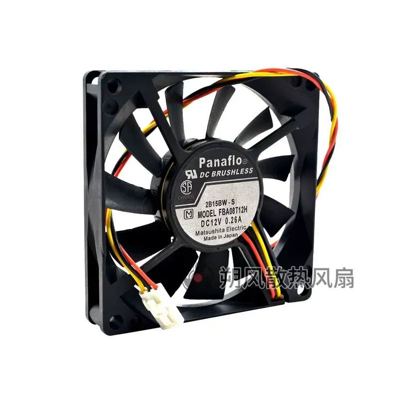 for Panaflo FBA08T12H 8015 8CM 12V 0.26A Large Air Volume Silent Cooling Fan