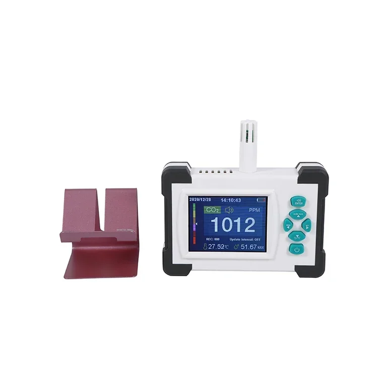 Lcd Display Luchtkwaliteit Monitor Meet Co2 Pm2.5 Formaldehyde Lucht Monitor Draagbare Luchtkwaliteit Meter