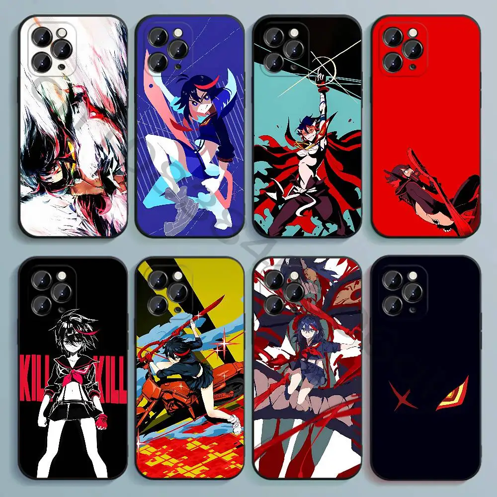 R-Ryuko M-Matoi Black Soft TPU Case For iPhone 17 16 15 14 13 12 11 Pro Max Plus E Mini Silicone Phone Cover