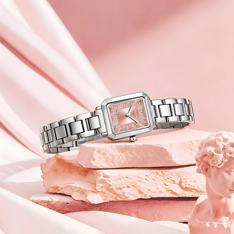 MARK FAIRWHALE Elegant Ladies Quartz Watch FW-3970 23MM Metal Bracelet 30M Waterproof Daily Wear
