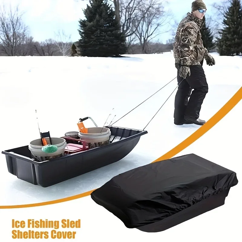 

Durable Oxford cloth Ice Fishing sleigh Snow cover cloth Protection Protective cover Dust and waterproof sledge board cover