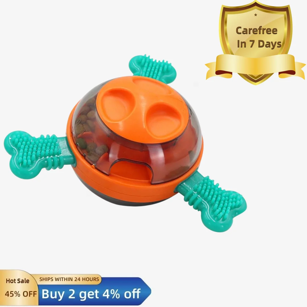 

Treat Tower Dog Toy Mental Stimulation Slow Feeder Adjustable Leaking Holes Teeth Grinding Educational Pet Toy