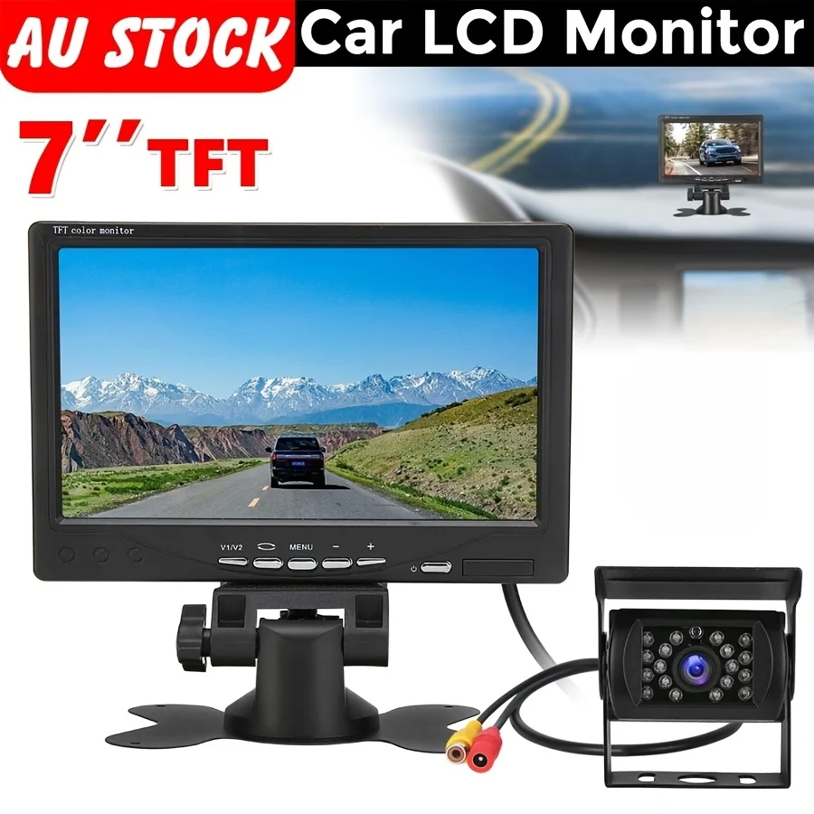

7inch Reverse Camera Monitor Rearing Display View Reversing Caravan Truck VAN Reverse Camera Rear View HD LCD Display for Truck