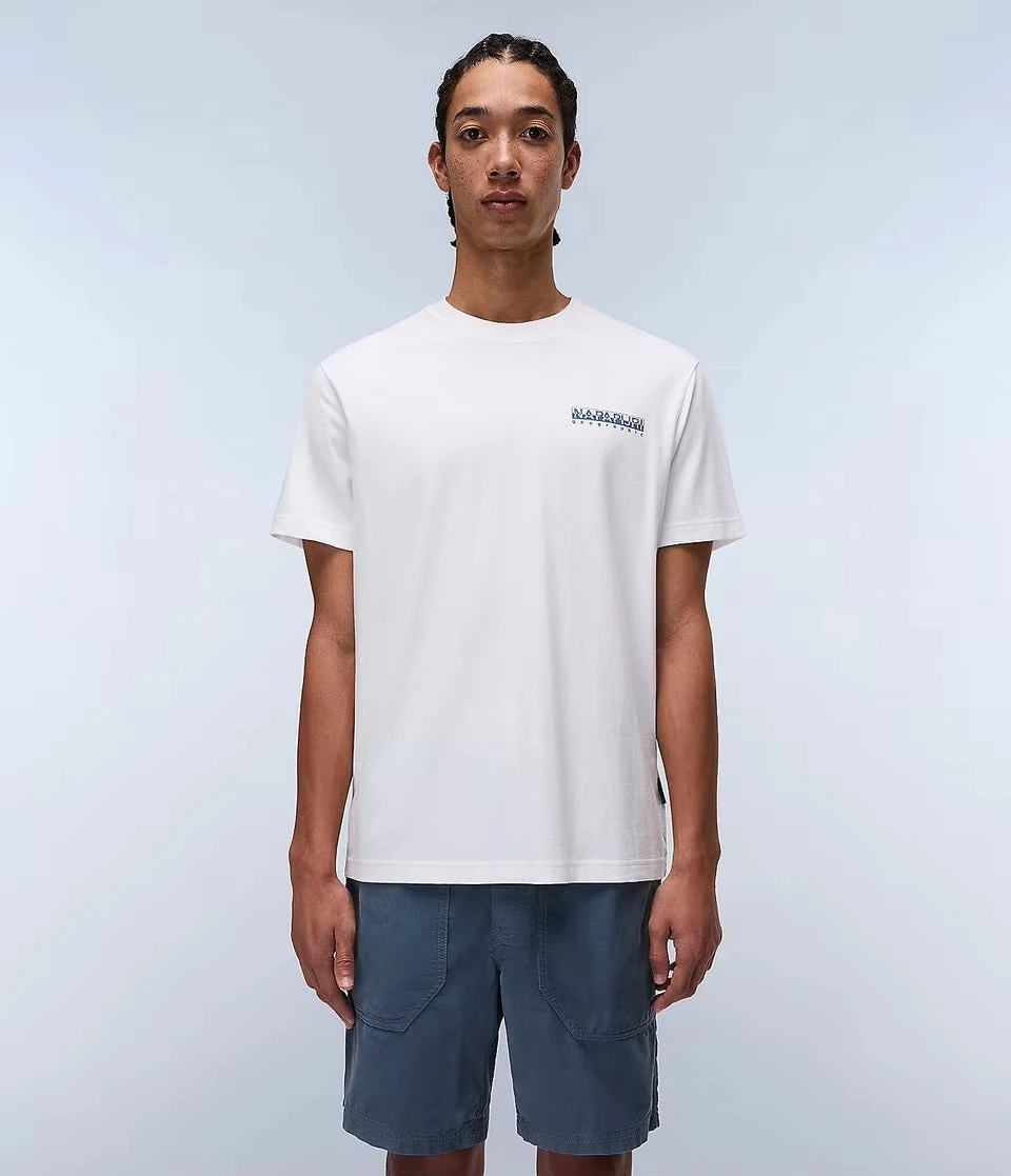 

Napapijri логотип бренда с периферийным узором и принтом, летние роскошные брендовые мужские и женские футболки из чистого хлопка с короткими рукавами