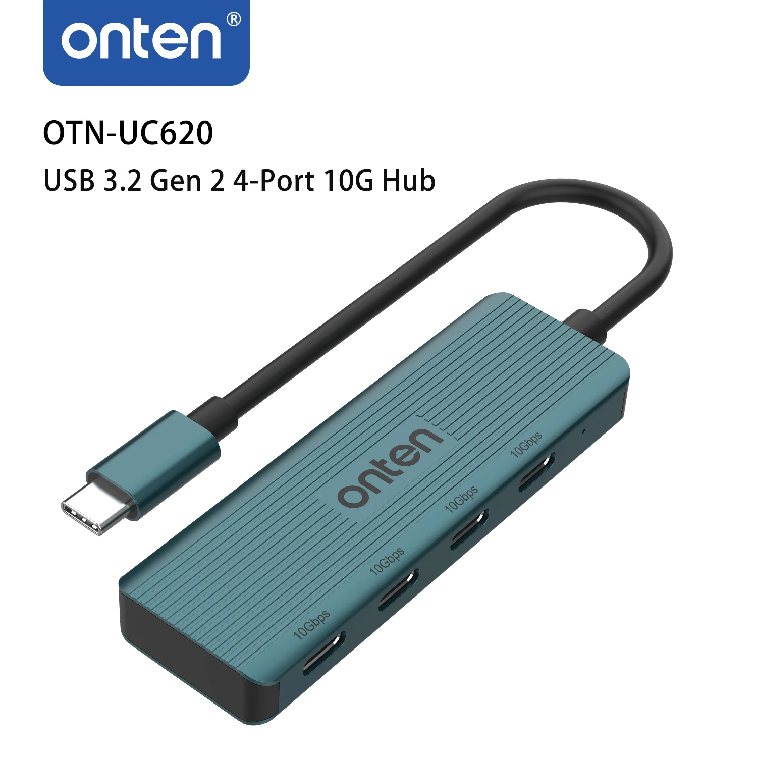 ONTEN Original  OTN-UC620 USB-C 3.2 Gen 2 4-Port 10G Hub