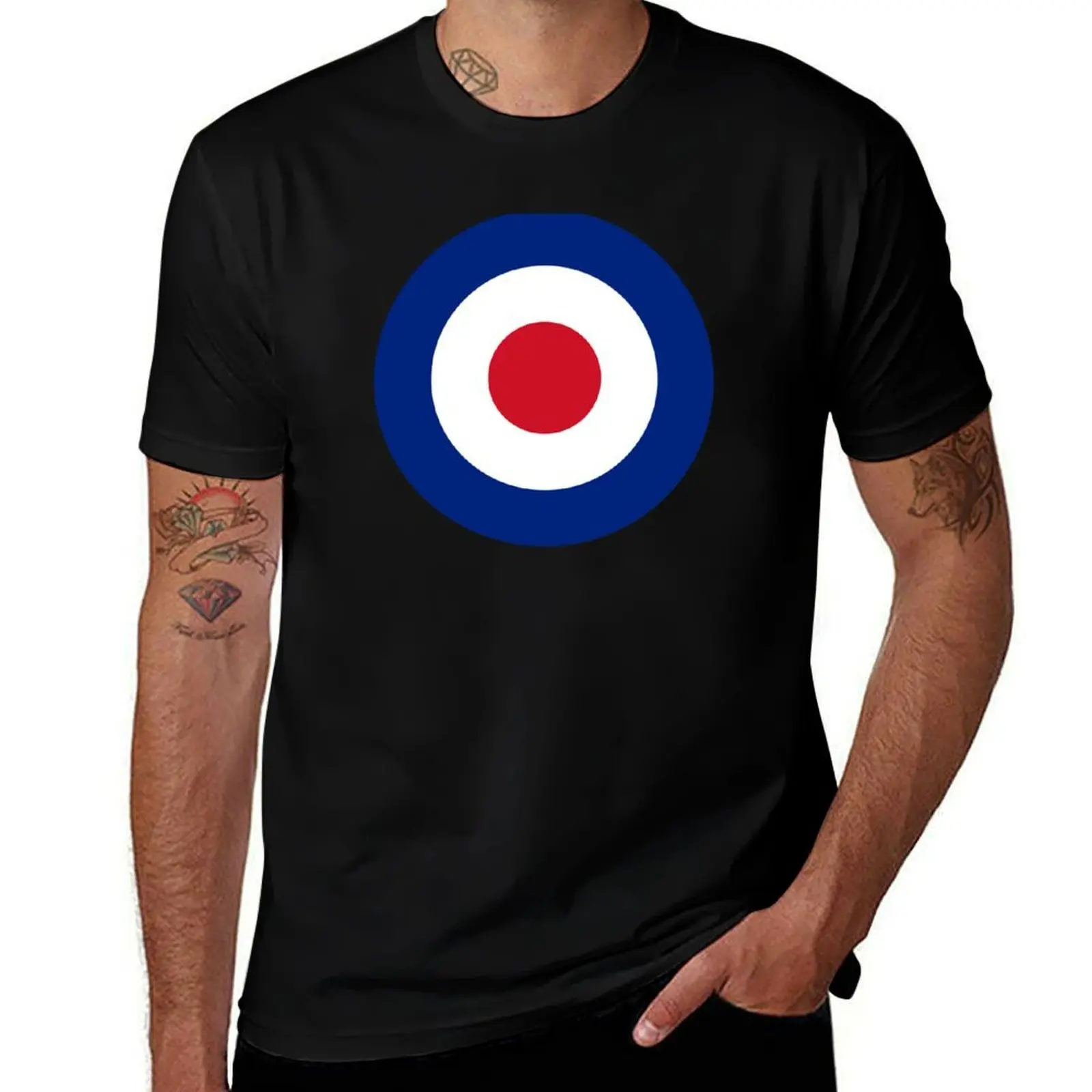 Classic RAF British Roundel (Mod Target) T-Shirt Dry Fit Running Short Sleeve Top T-Shirt