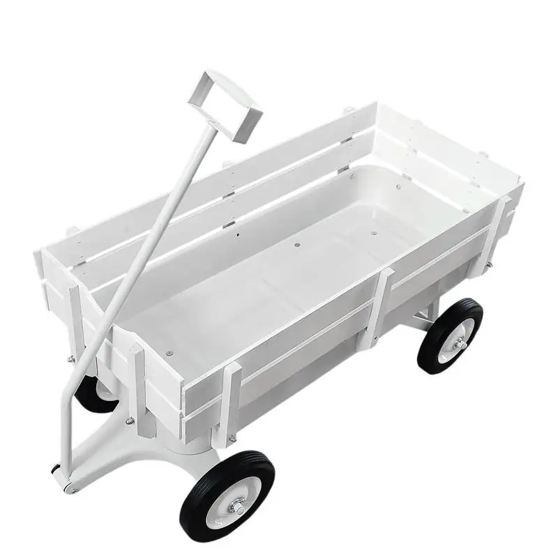 

Вездеходная садовая карета с деревянными поручнями и твердыми шинами