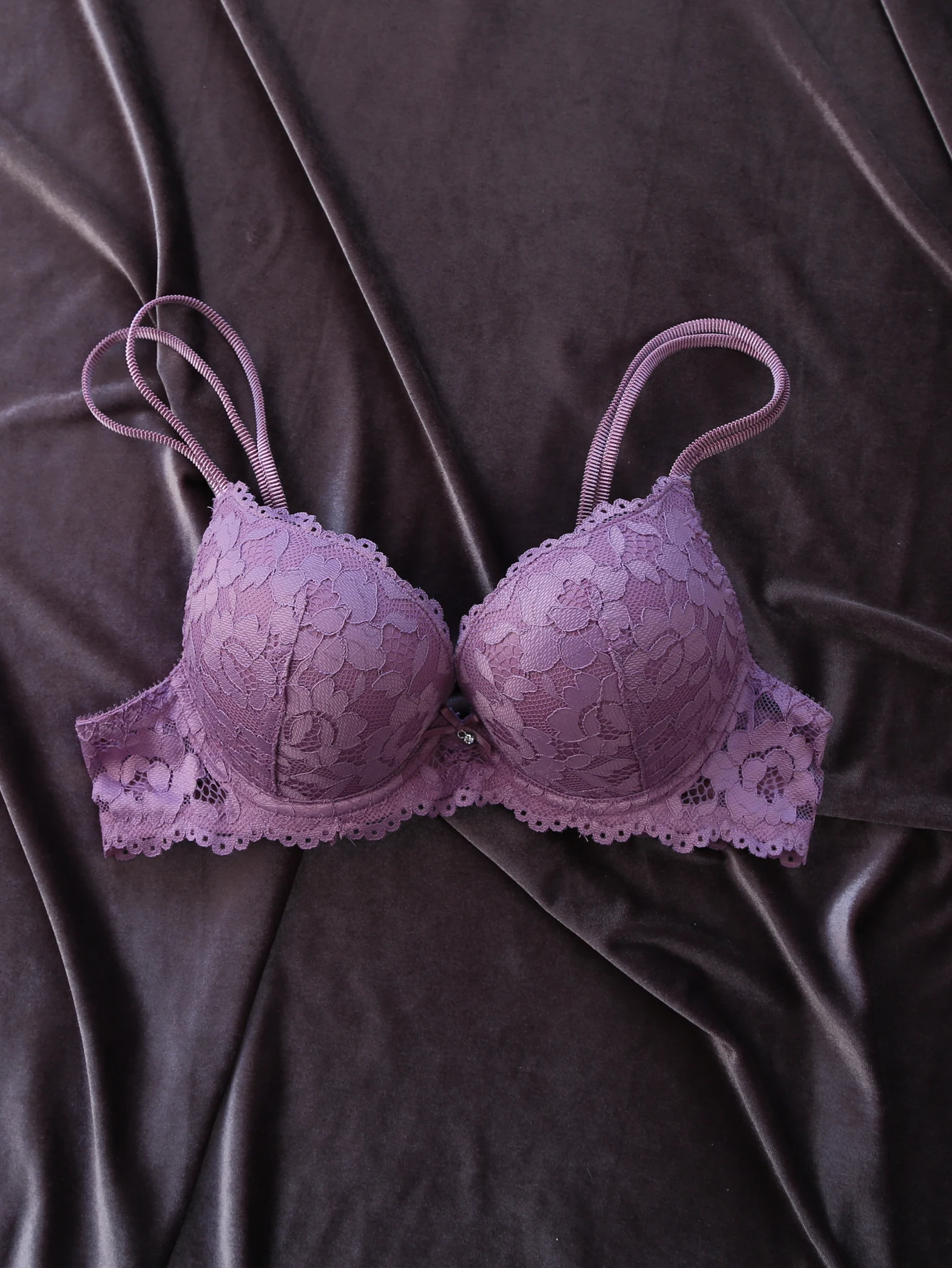 Large size sexy women's underwear crystal pendant women's push up bra daily comfort bra ABCDE cup for women