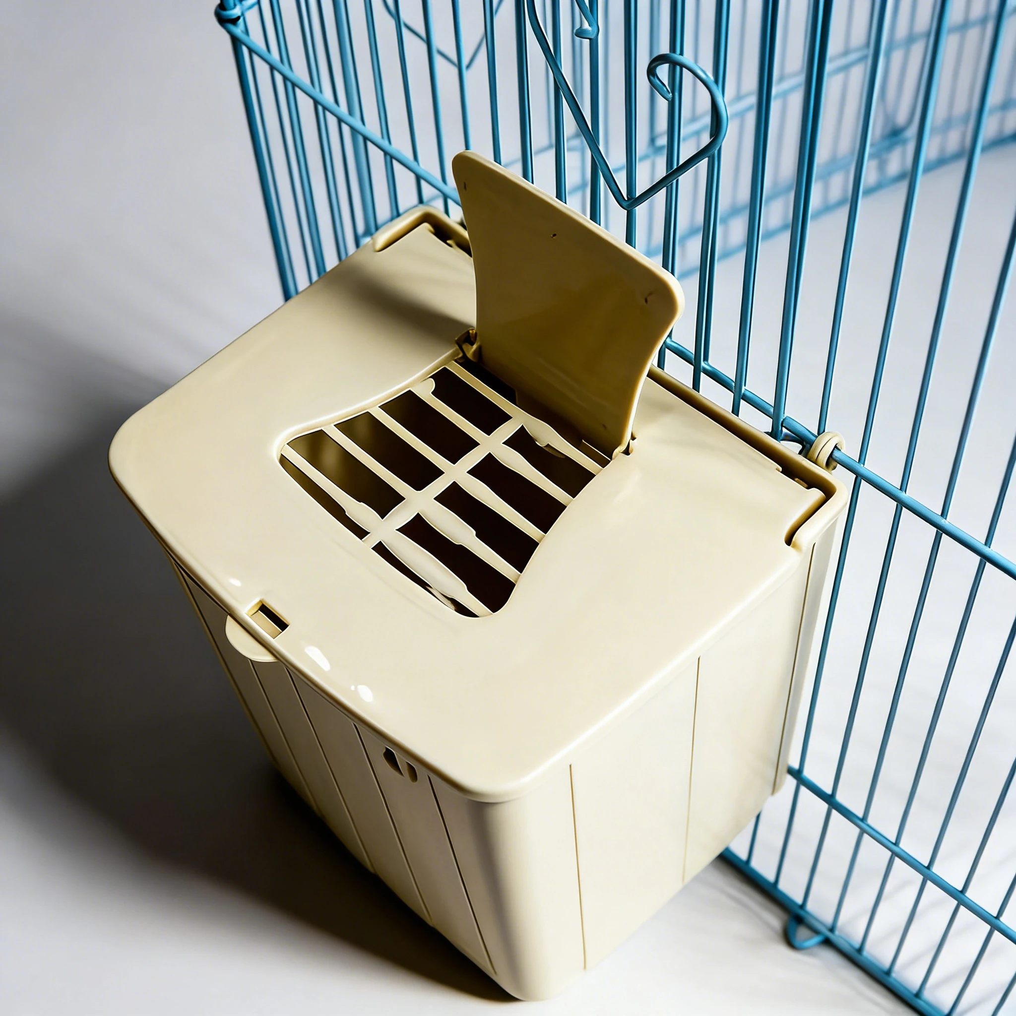 Caixa de Ninho para Pássaros de Plástico com Tampa Ventilada - Caixa de Reprodução em PVC para Gaiola, Casa para Pássaros de Fácil Acesso para Finch e Canário