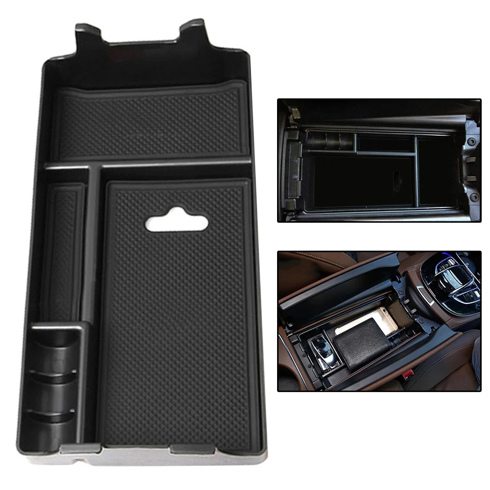 Convenient Central Armrest Storage Box for Mercedes E Class W213 S213 2016 2020 Enhance Your Vehicle's Interior Space