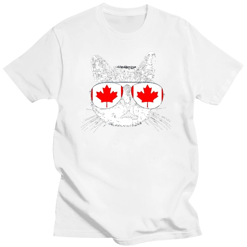 Men T Shirt Canada Flag Canadian  Sunglasses Women T-Shirt