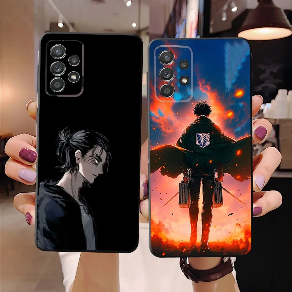 Attack On T-Titan Phone Case For SamsungS24,23,22,21,S20 Ultra Pro 10,S30Plus,S9,20lite Ultra Black Cover