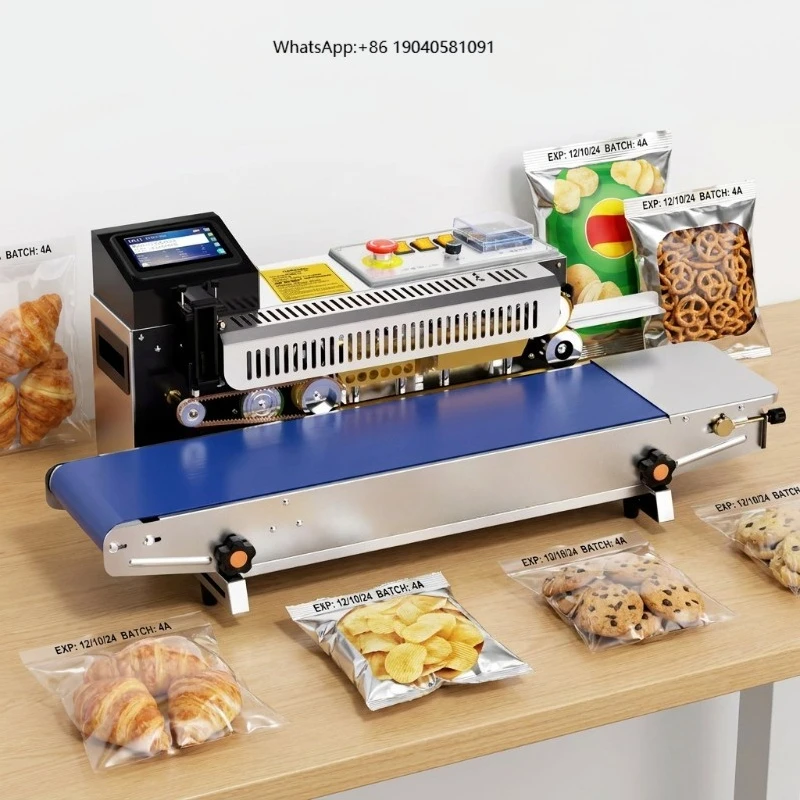 Industrial Automatic Continuously High-Precision Sealer and Printing Machine Inkjet Sealing Machine With Touch Screen