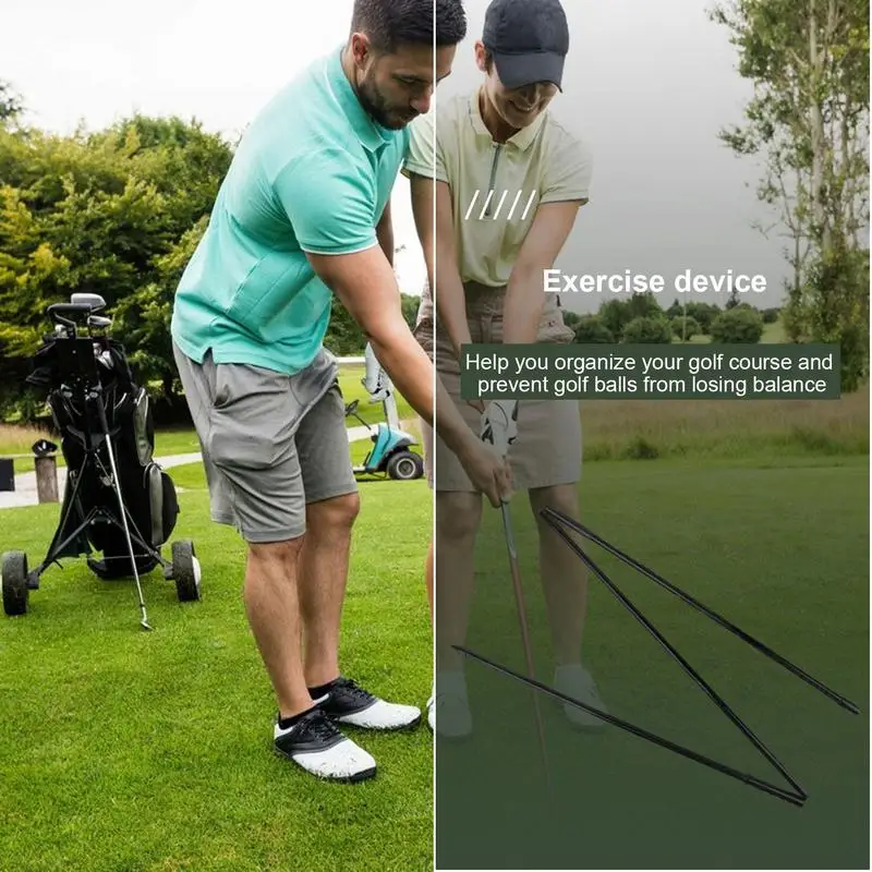 Alignment Sticks For Golf Training Golf Alignment Aid Portable Golf Alignment Trainer Golf Training Pole Reusable Golf Warm Up