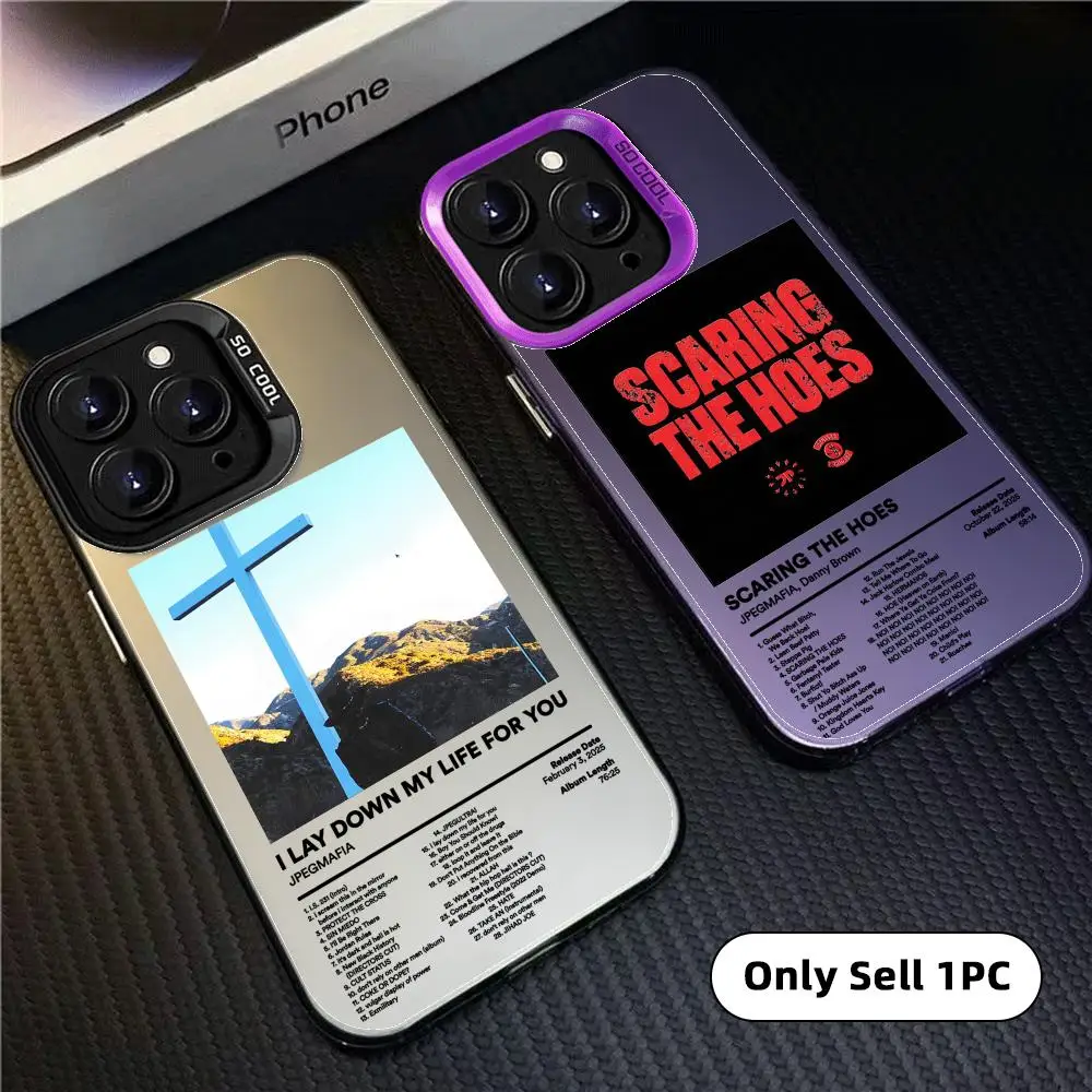Rapper J-JPEGMAFIA Phone Case For iPhone 17 16 15 14 13 12 11 Pro Max Designer Matte Laser Aurora Funda Phone Case - view 3