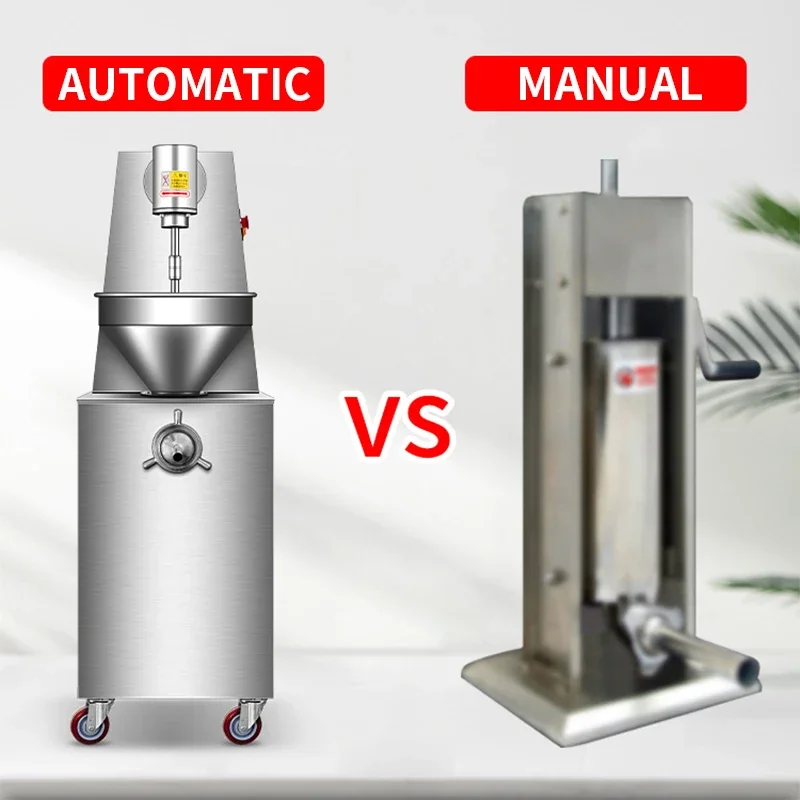 Commercial Automatic Stainless Steel Sausage Filling Machine Vertical Spiral Meat Product Processor for Sausage 200-400KG/H