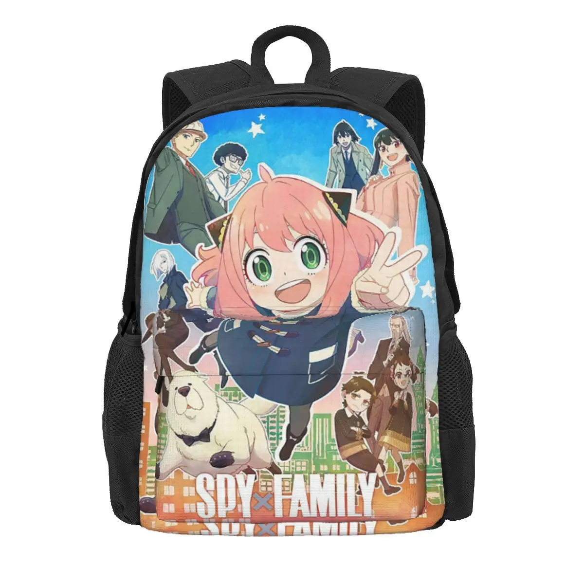 

Kawaii Manga Spy X Family Backpack Daypack Large Capacity Children BookBag School Bag Shoulder Bags for Men Women