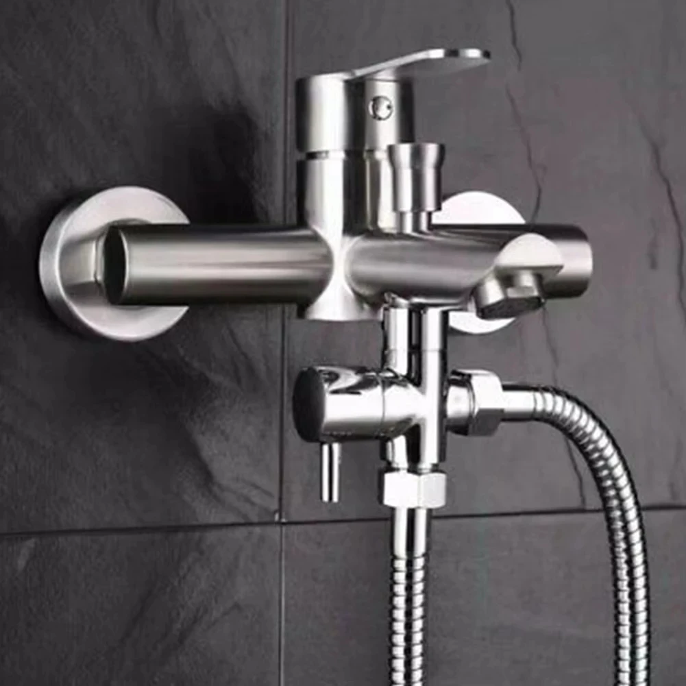 G1/2in 3 طريقة محول صمام T-محول محول للاستحمام النحاس موصل صنبور المياه الحمام صنبور فاصل المياه #3