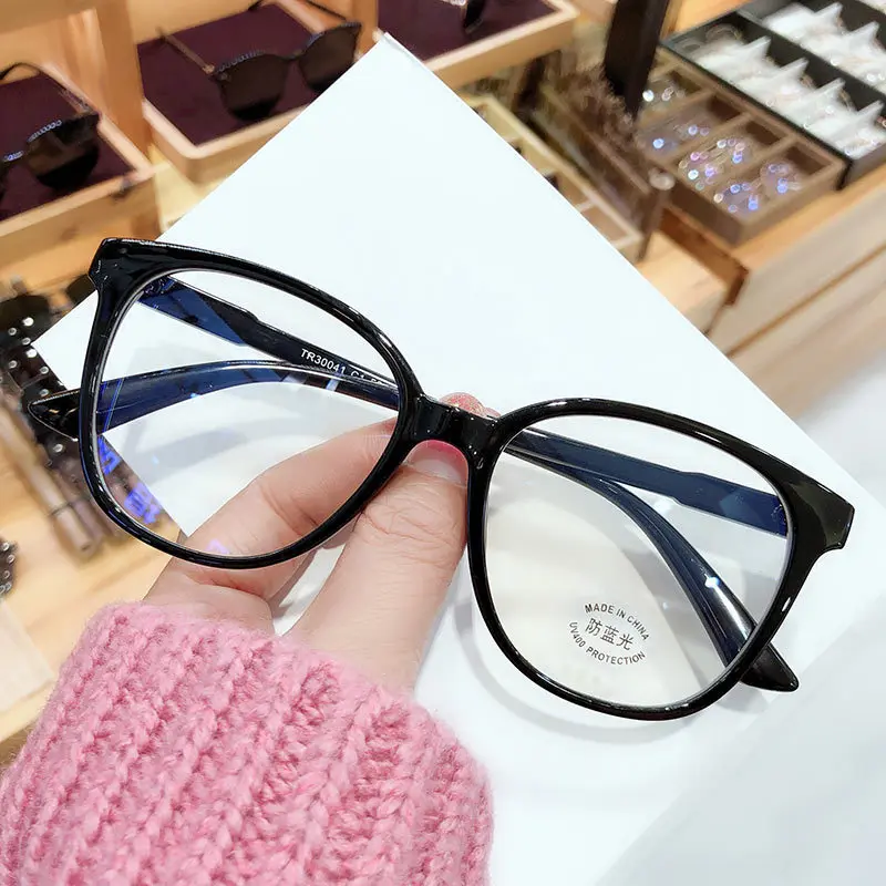 

Transparent Anti-Blue Light Myopia Glasses Blocking Eyeglasses Optical Spectacles Women Men Round Frame Eyewear Eye Protection