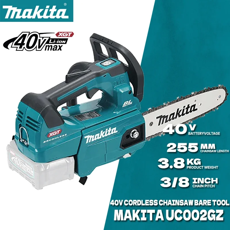 MAKITA UC002GZ Cordless Chainsaw 40V Brushless Top Hand-held Chainsaw 1490m/min 1400W Makita Power Tools UC002G