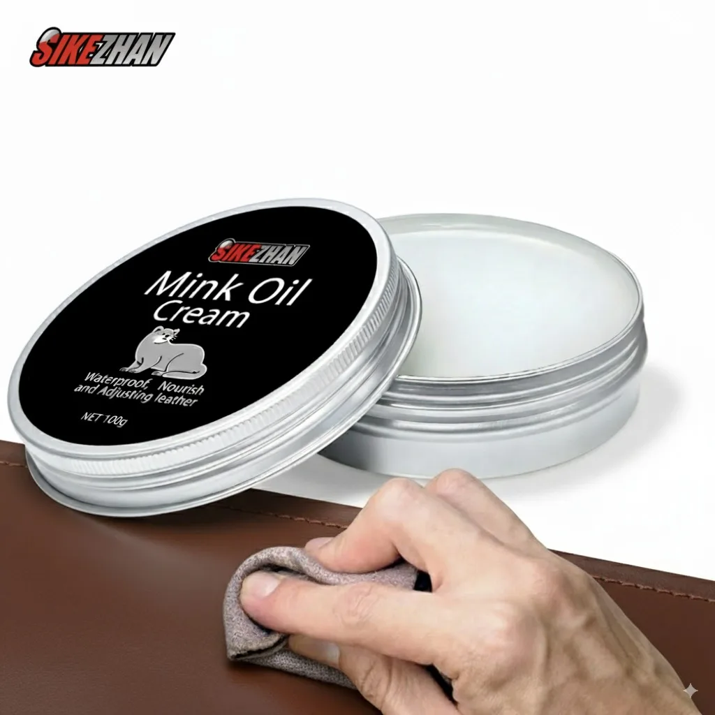 Professional Leather Care Cream  Leather Conditioner Balm for Car Seats & Interior Clear, Odorless & Non-Greasy