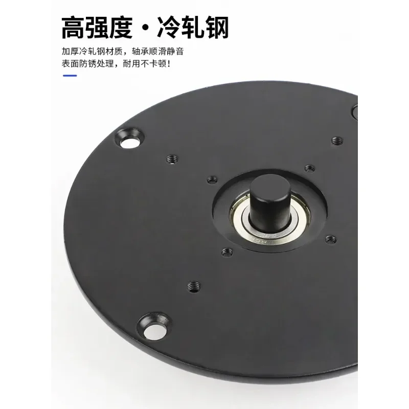 Heavy duty 360 degree rotating cabinet hardware accessories manual upper and lower bearing storage rack