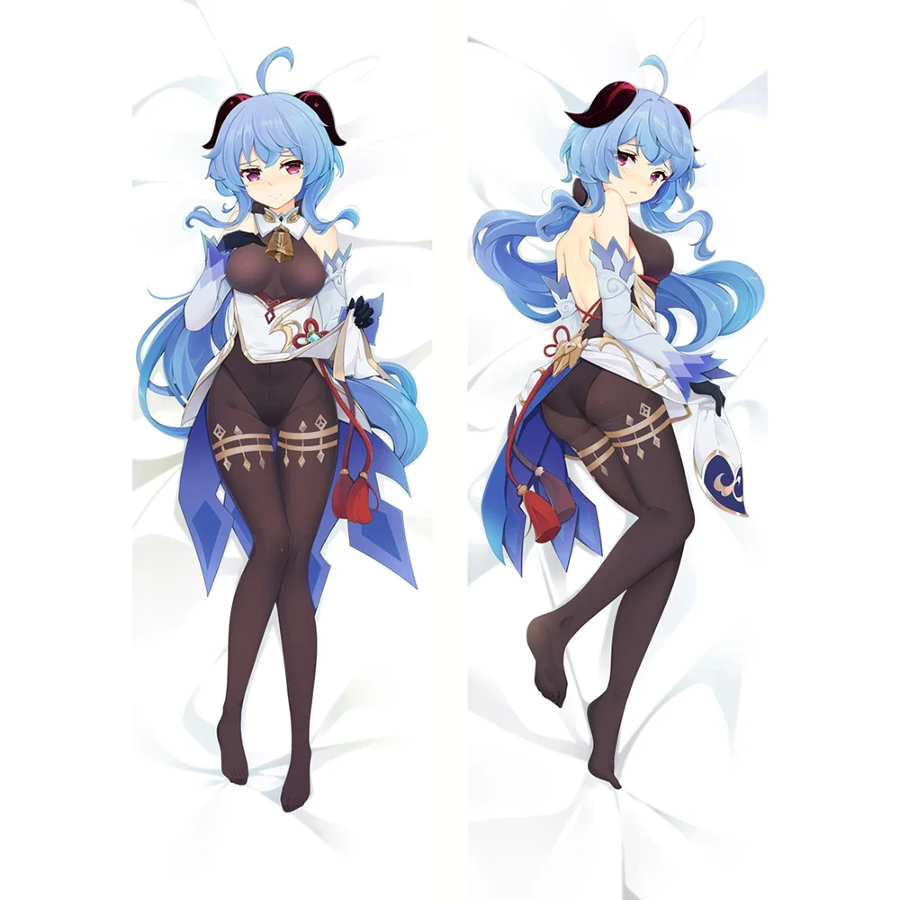 

Genshin Impact Ganyu Dakimakura Pillowcase Anime Waifu Decor Hugging Body Pillow Case Otaku Decoration Bed Cushion Pillows Cover