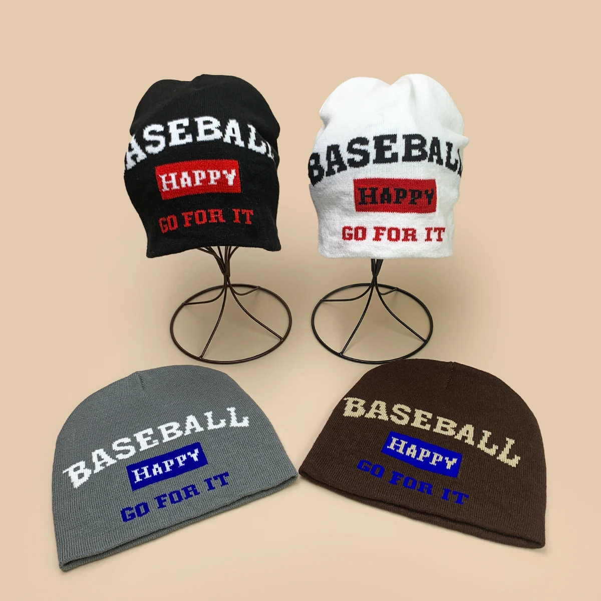 

Color Block Korean Jacquard Letters Knitted Hats New Men Women Warm Casual Fashion Personal Versatile Outdoor Street ins Beanies