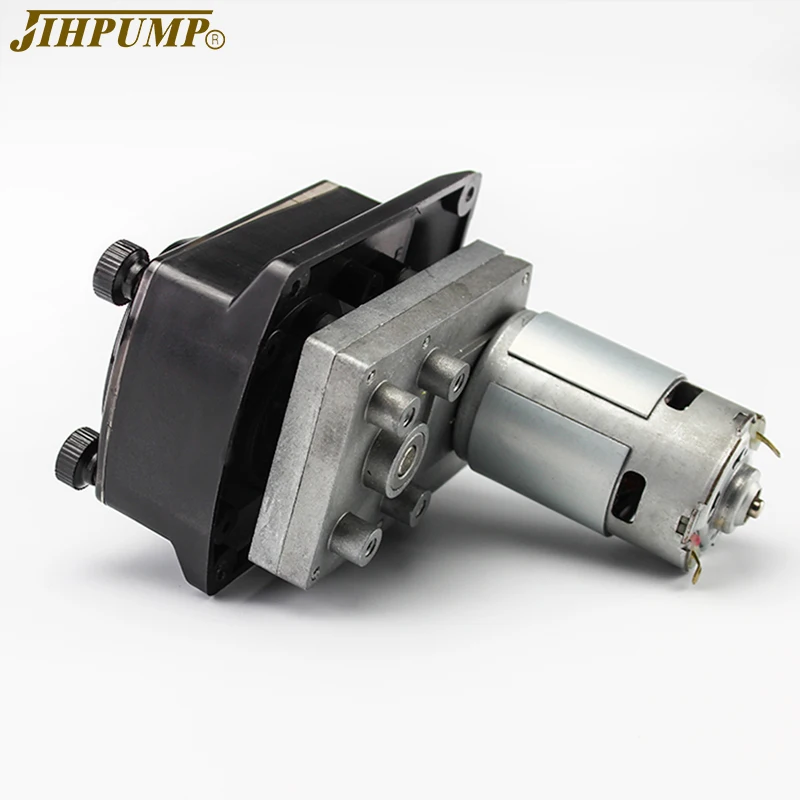 JIHPUMP 304K 1000ml OEM Food Grade Pump Head Liquid Dosing Vending 24v Hose Peristaltic Pump beverage machine small peristaltic